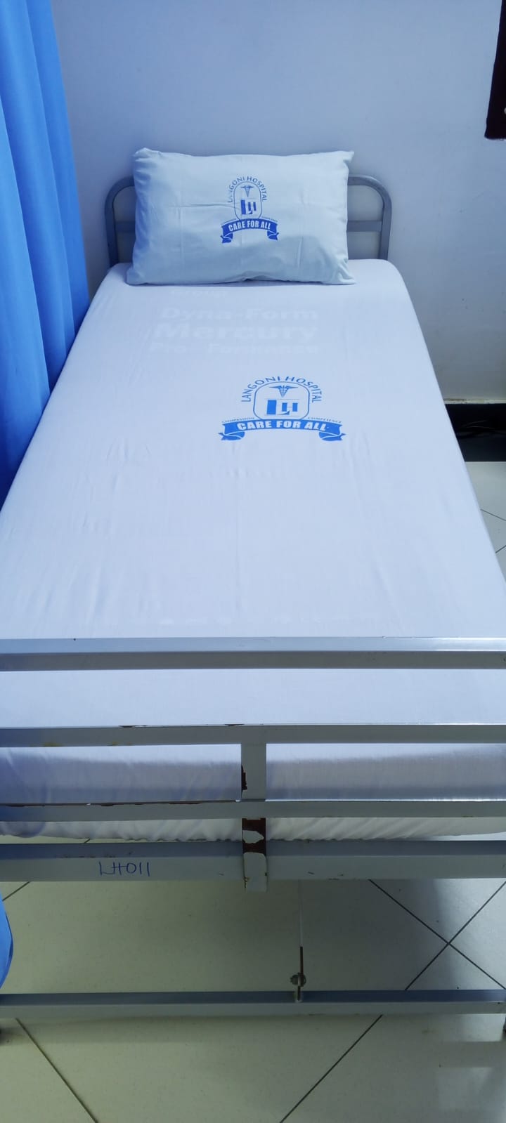 Spotless hospital bedding